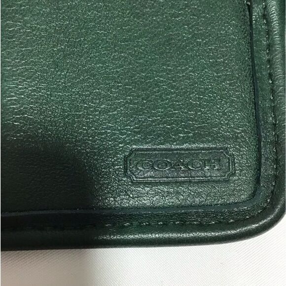 Coach Green Vintage Billfold Wallet Photo Album Unisex - Picture 8 of 11